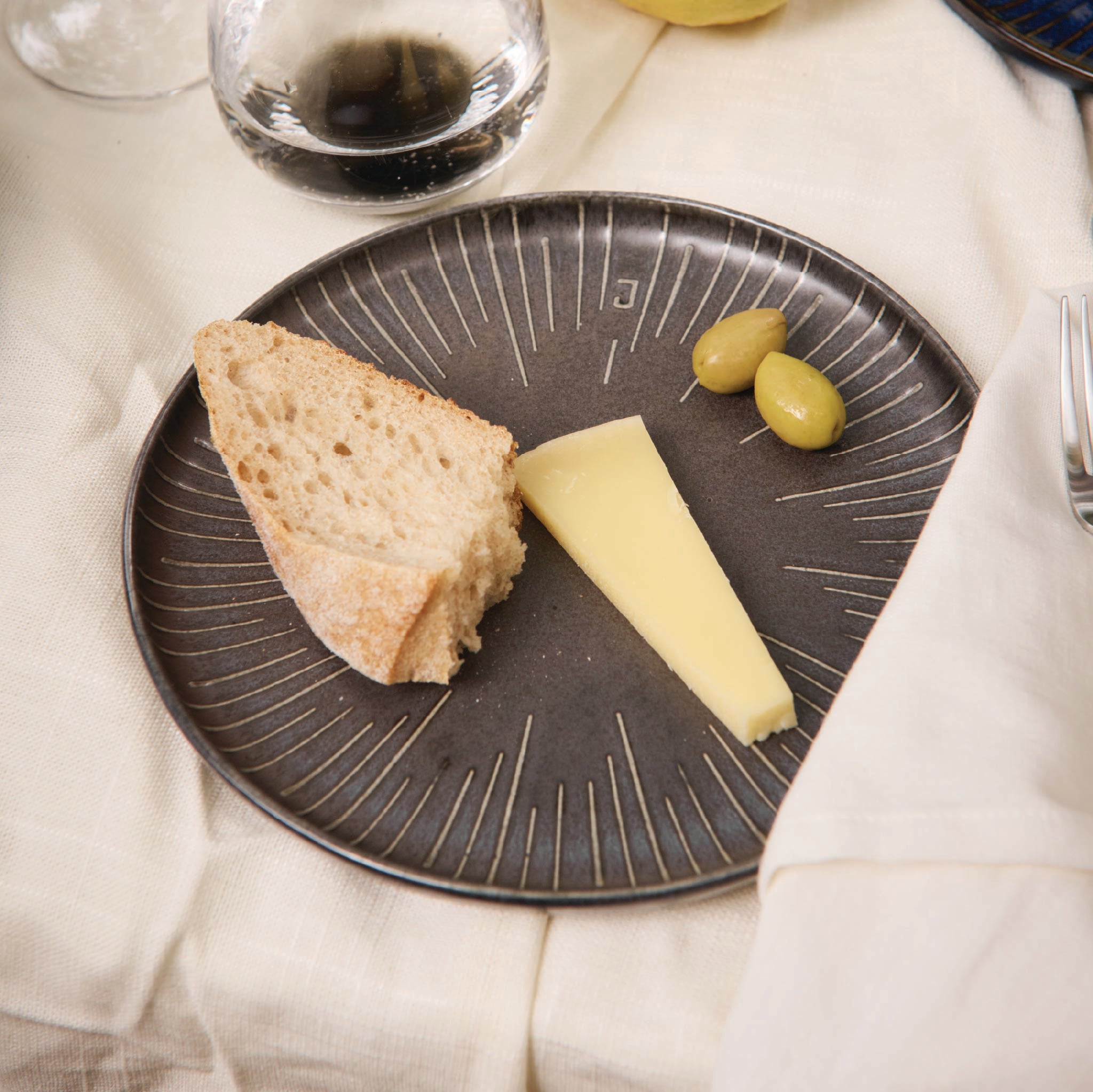 Frokosttallerken sæt (4 stk.) - Lava Stone
